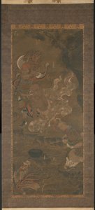 ドラゴンを飼いならすアーハット 作： Yuan dynasty Chinese